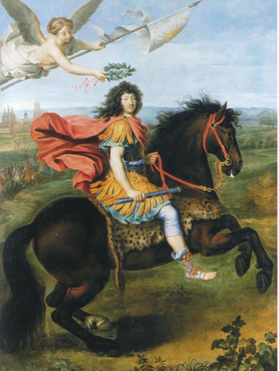 Luigi XIV di Francia a cavallo da Pierre Mignard